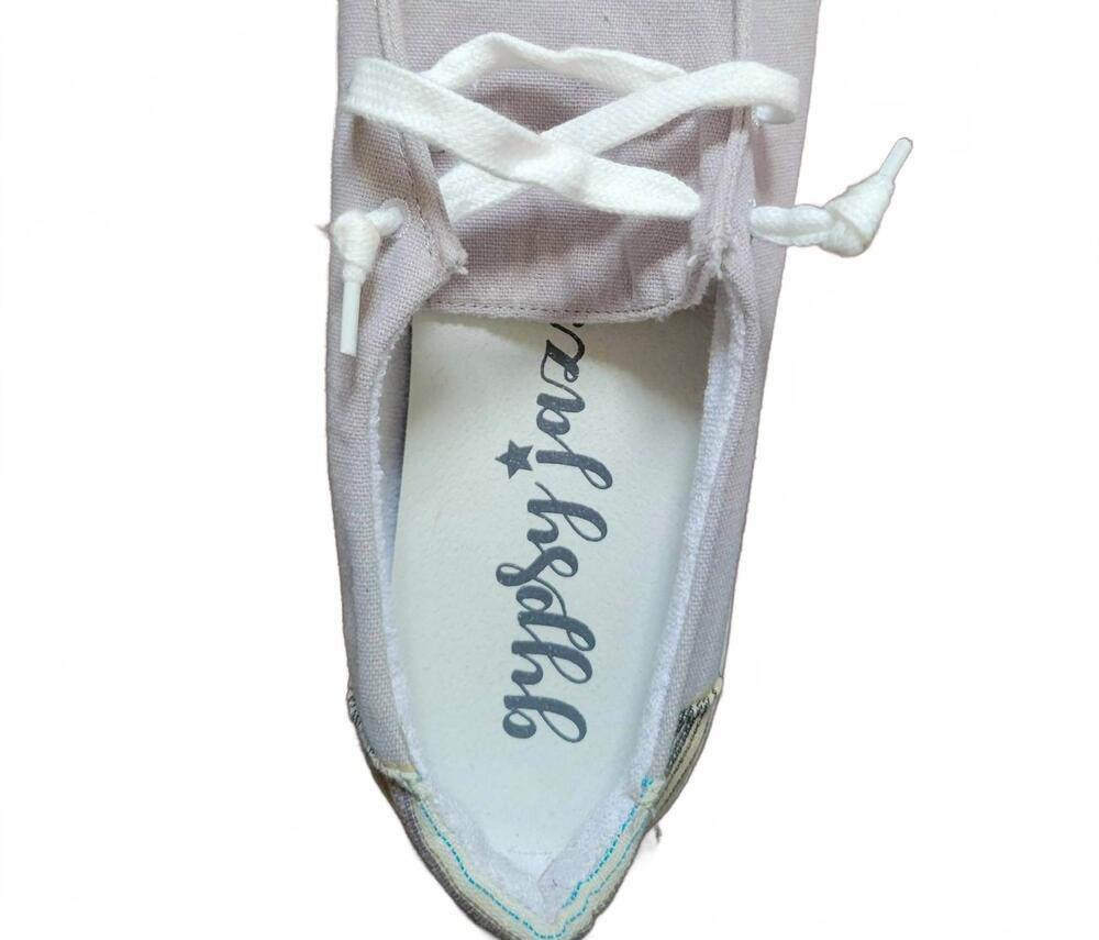 NEW VERY G women's gypsy jazz slip on shoes in grey